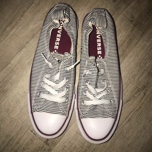 Striped slip on converse